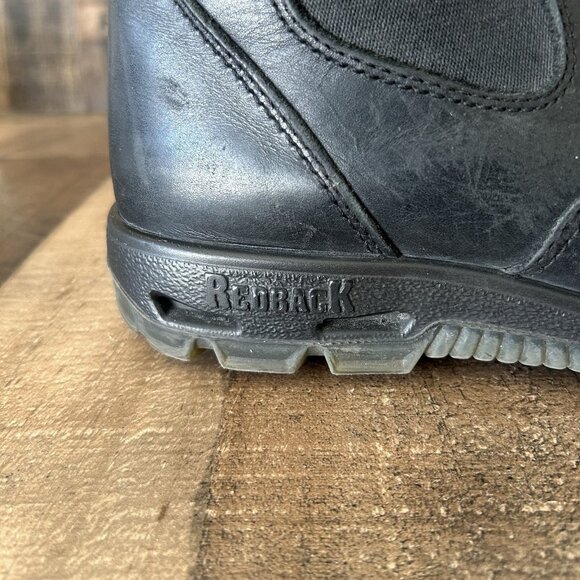 Redback Soft Toe Black Slip On Work Boots Mens US 11 - Picture 8 of 12